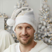 Tonga White Sunday Christmas Santa Hat Lotu Tamaiti Tongan Kupesi Pattern LT05 - Polynesian Pride