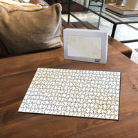 Tonga White Sunday Puzzle Lotu Tamaiti Tongan Kupesi Pattern LT05 - Polynesian Pride