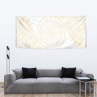 Tonga White Sunday Tapestry Lotu Tamaiti Tongan Kupesi Pattern LT05 - Polynesian Pride