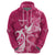 Breast Cancer Awareness Hoodie Ribbon Polynesian Pattern Pink Version LT05 - Polynesian Pride