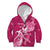 Breast Cancer Awareness Kid Hoodie Ribbon Polynesian Pattern Pink Version LT05 - Polynesian Pride