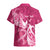 Personalized Breast Cancer Awareness Hawaiian Shirt Ribbon Polynesian Pattern Pink Version LT05 - Polynesian Pride