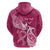 Personalized Breast Cancer Awareness Hoodie Ribbon Polynesian Pattern Pink Version LT05 - Polynesian Pride