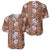 Hawaii Vintage Brown Hibiscus Tapa Pattern Baseball Jersey