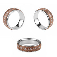 Hawaii Vintage Brown Hibiscus Tapa Pattern Classic Ring LT05 - Polynesian Pride