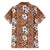 Hawaii Vintage Brown Hibiscus Tapa Pattern Hawaiian Shirt