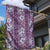 Hawaii Vintage Violet Hibiscus Tapa Pattern Garden Flag