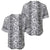 Hawaii Vintage Gray Hibiscus Tapa Pattern Baseball Jersey