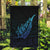 Aotearoa New Zealand Garden Flag Koru Fern Blue Gradient