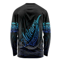 Aotearoa New Zealand Long Sleeve Shirt Koru Fern Blue Gradient