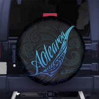 Aotearoa New Zealand Spare Tire Cover Koru Fern Blue Gradient