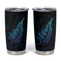 Aotearoa New Zealand Tumbler Cup Koru Fern Blue Gradient