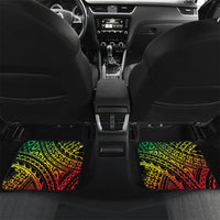 Hawaii Discoverers Day Car Mats Polynesian Fish Hook With Hibiscus Reggae