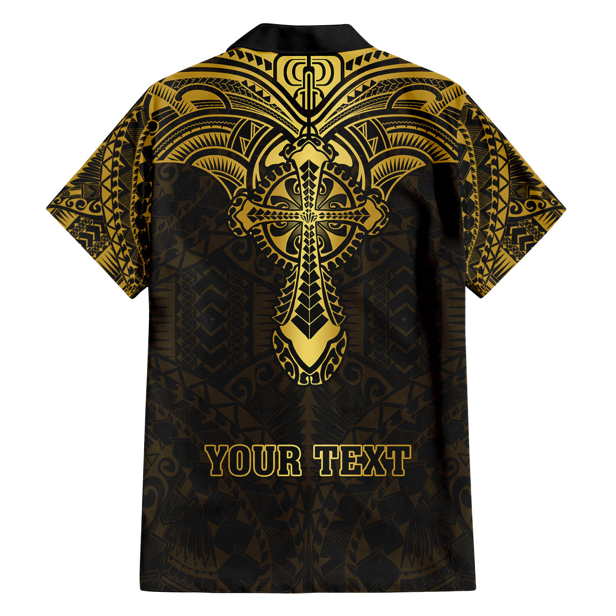 Personalized Polynesia Family Matching Off Shoulder Short Dress and Hawaiian Shirt With Christian Cross LT05 - Polynesian Pride