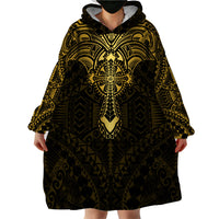 Personalized Polynesia Wearable Blanket Hoodie With Christian Cross LT05 - Polynesian Pride