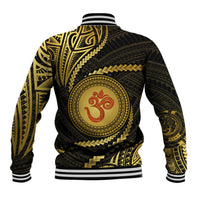Polynesia Baseball Jacket With Hindu Om Symbol LT05 - Polynesian Pride