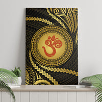 Polynesia Canvas Wall Art With Hindu Om Symbol LT05 - Polynesian Pride