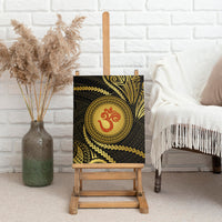 Polynesia Canvas Wall Art With Hindu Om Symbol LT05 - Polynesian Pride