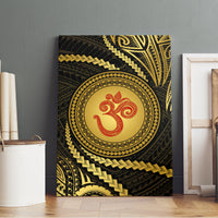 Polynesia Canvas Wall Art With Hindu Om Symbol LT05 - Polynesian Pride