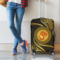 Polynesia Luggage Cover With Hindu Om Symbol LT05 - Polynesian Pride