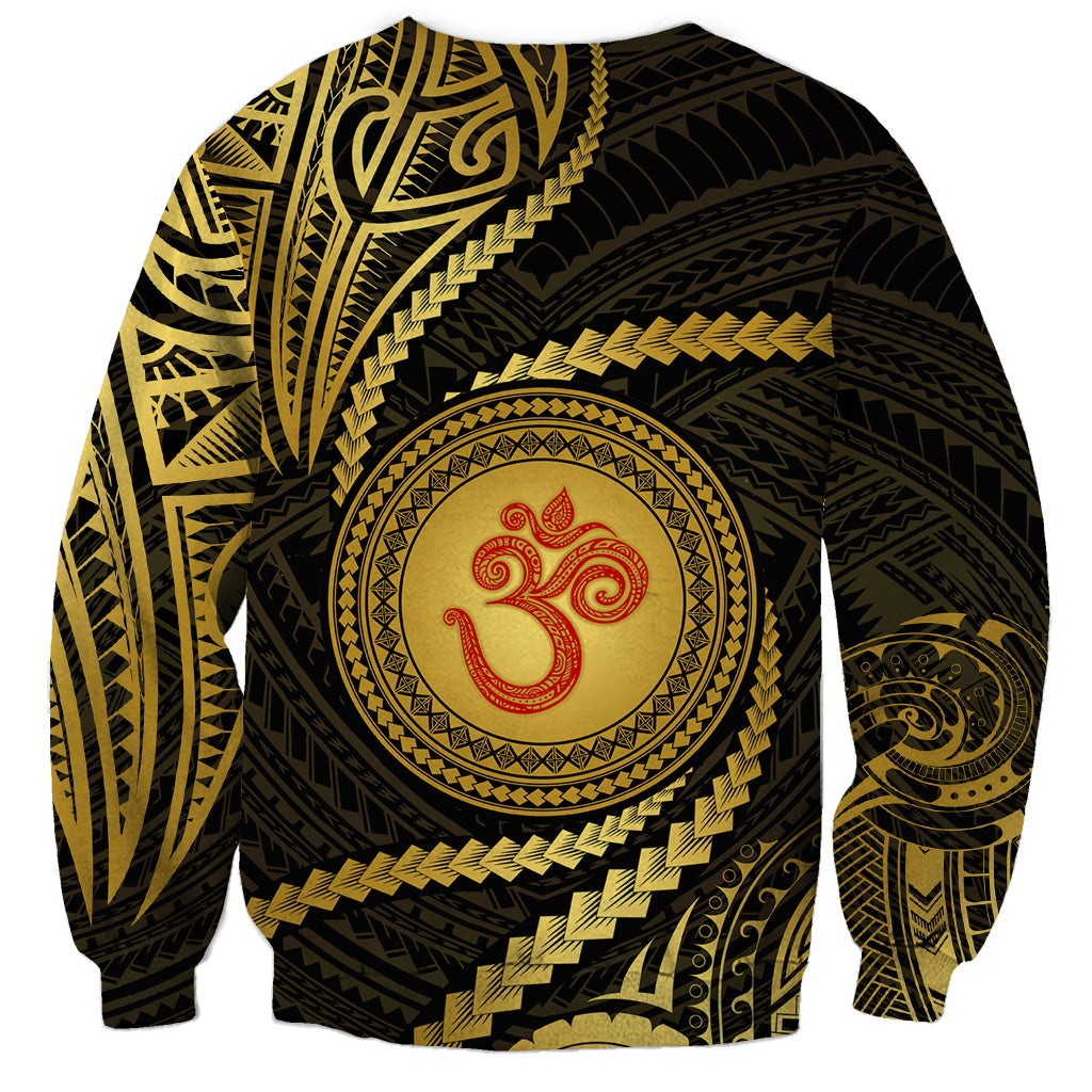 Polynesia Sweatshirt With Hindu Om Symbol LT05 - Polynesian Pride