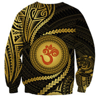 Polynesia Sweatshirt With Hindu Om Symbol LT05 - Polynesian Pride