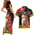 Papua New Guinea Christmas Couples Matching Short Sleeve Bodycon Dress and Hawaiian Shirt Bird Of Paradise Hamamas Krismas