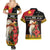 Papua New Guinea Christmas Couples Matching Summer Maxi Dress and Hawaiian Shirt Bird Of Paradise Hamamas Krismas