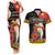 Papua New Guinea Christmas Couples Matching Tank Maxi Dress and Hawaiian Shirt Bird Of Paradise Hamamas Krismas