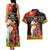 Papua New Guinea Christmas Couples Matching Tank Maxi Dress and Hawaiian Shirt Bird Of Paradise Hamamas Krismas