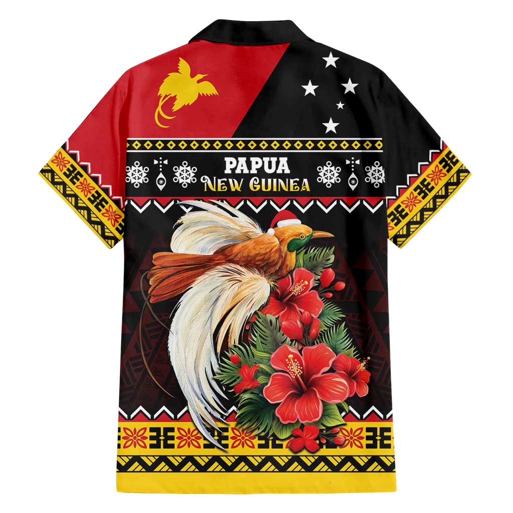 Papua New Guinea Christmas Family Matching Long Sleeve Bodycon Dress and Hawaiian Shirt Bird Of Paradise Hamamas Krismas