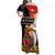 Papua New Guinea Christmas Family Matching Off Shoulder Maxi Dress and Hawaiian Shirt Bird Of Paradise Hamamas Krismas