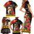 Papua New Guinea Christmas Family Matching Short Sleeve Bodycon Dress and Hawaiian Shirt Bird Of Paradise Hamamas Krismas