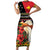 Papua New Guinea Christmas Family Matching Short Sleeve Bodycon Dress and Hawaiian Shirt Bird Of Paradise Hamamas Krismas