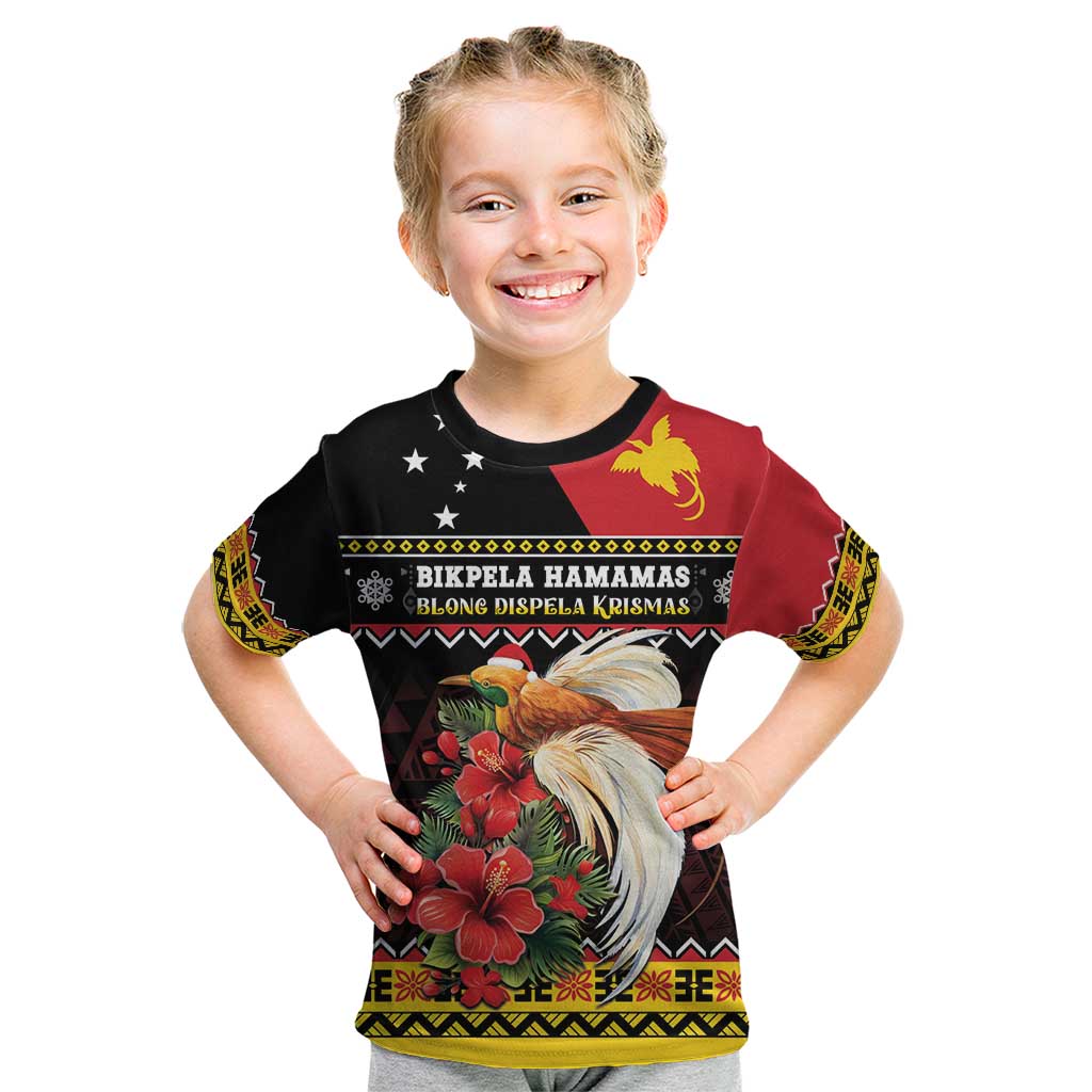 Papua New Guinea Christmas Kid T Shirt Bird Of Paradise Hamamas Krismas