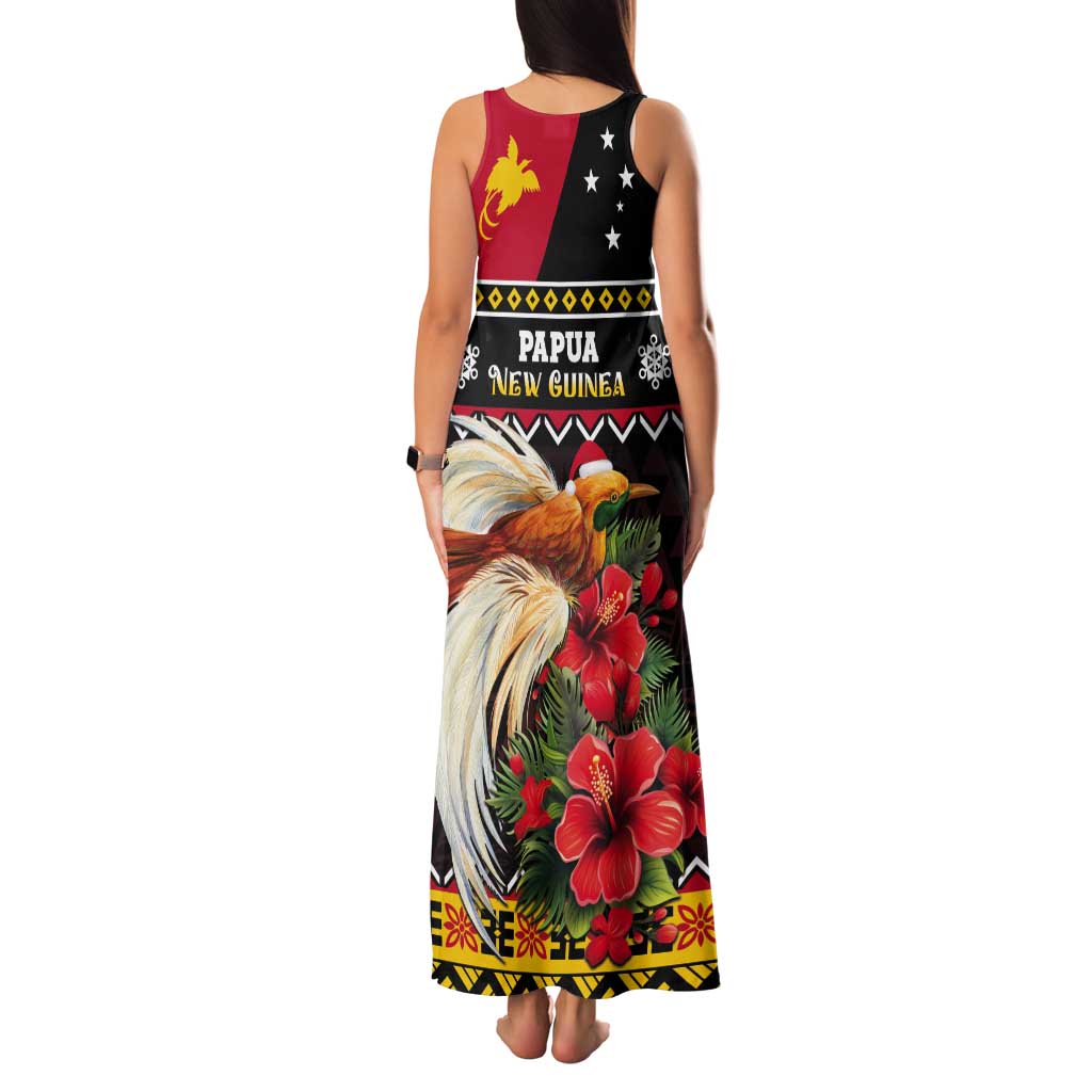 Papua New Guinea Christmas Tank Maxi Dress Bird Of Paradise Hamamas Krismas