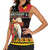 Papua New Guinea Christmas Women Sleeveless Polo Shirt Bird Of Paradise Hamamas Krismas