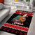 New Zealand Christmas Area Rug Funny Santa Riding Kiwi Meri Kirihimete