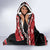 New Zealand Christmas Hooded Blanket Funny Santa Riding Kiwi Meri Kirihimete