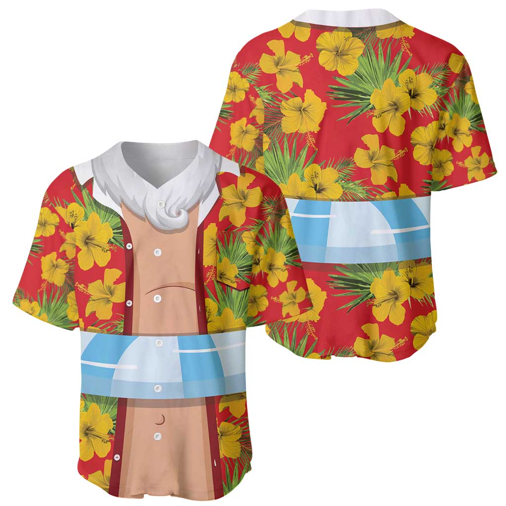 Polynesia Santa Claus Costume Baseball Jersey Tropical Vibe LT05 - Polynesian Pride
