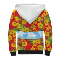 Polynesia Santa Claus Costume Sherpa Hoodie Tropical Vibe