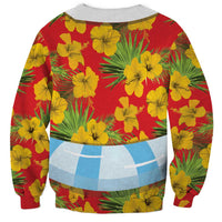 Polynesia Santa Claus Costume Sweatshirt Tropical Vibe