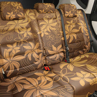 Tiare Tahiti Back Car Seat Cover Brown Polynesia Motifs LT05 - Polynesian Pride