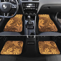 Tiare Tahiti Car Mats Brown Polynesia Motifs LT05 Set 4pcs Brown - Polynesian Pride