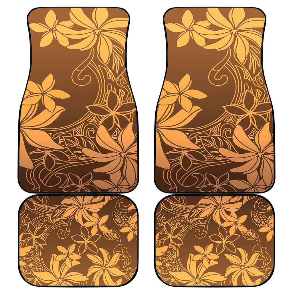 Tiare Tahiti Car Mats Brown Polynesia Motifs LT05 - Polynesian Pride