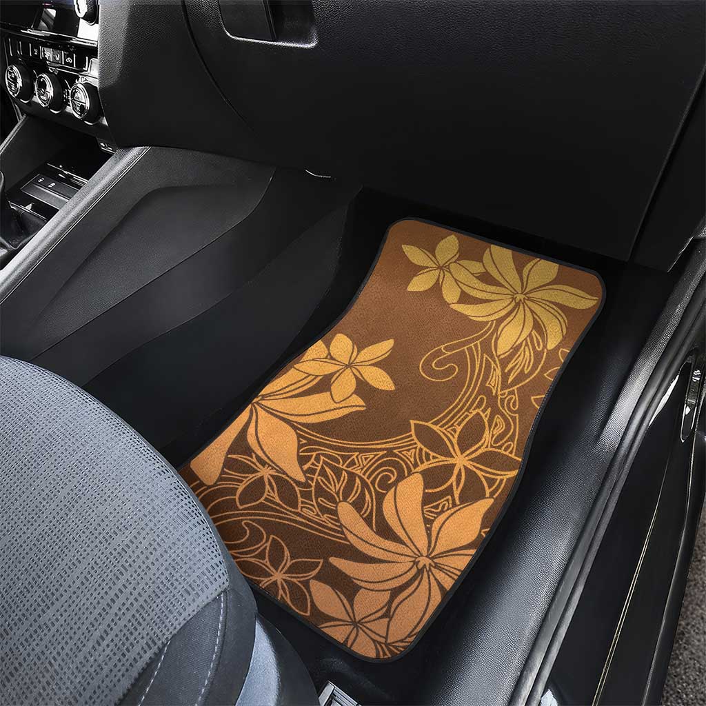 Tiare Tahiti Car Mats Brown Polynesia Motifs LT05 - Polynesian Pride
