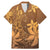 Tiare Tahiti Family Matching Mermaid Dress and Hawaiian Shirt Brown Polynesia Motifs - Polynesian Pride