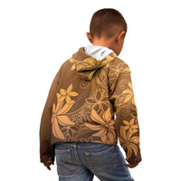 Tiare Tahiti Kid Hoodie Brown Polynesia Motifs - Polynesian Pride