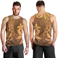 Tiare Tahiti Men Tank Top Brown Polynesia Motifs - Polynesian Pride