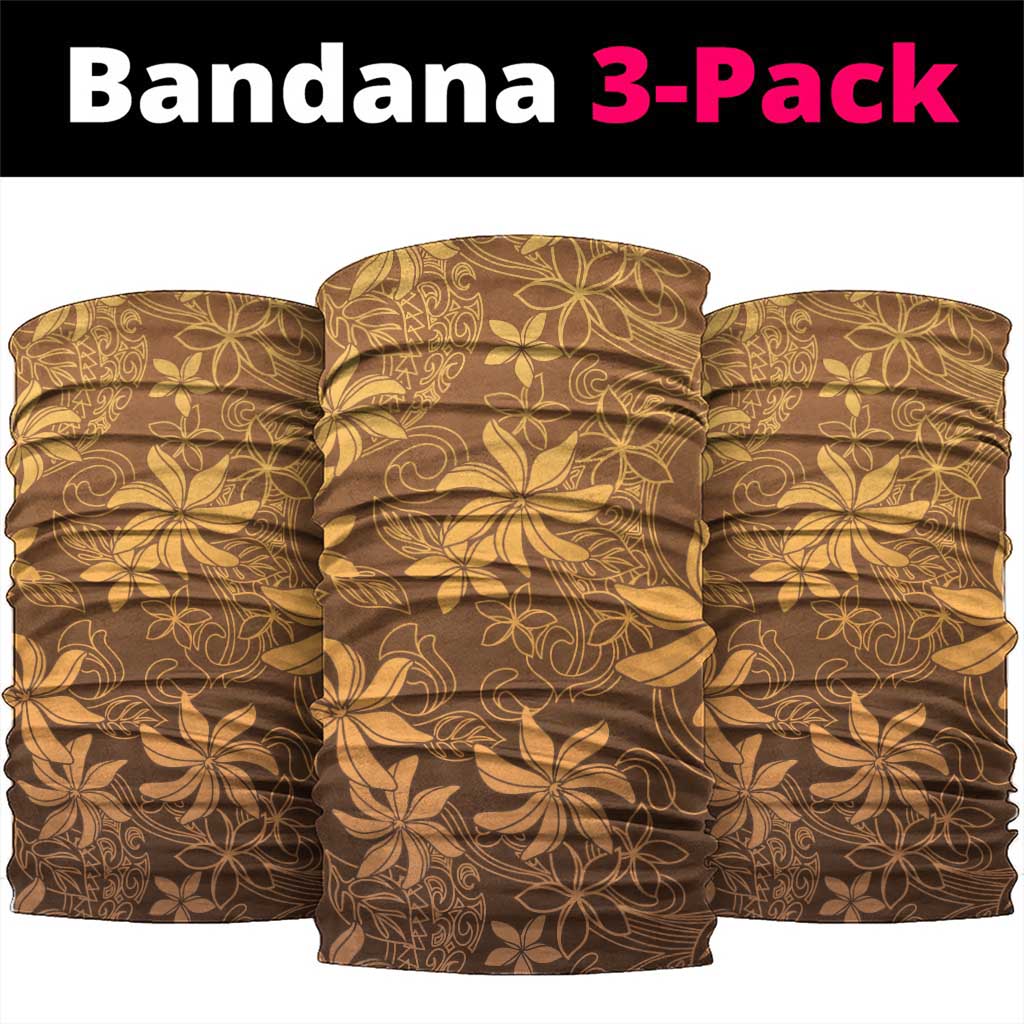 Tiare Tahiti Neck Gaiter Brown Polynesia Motifs LT05 package One Size: 25*50cm Brown - Polynesian Pride